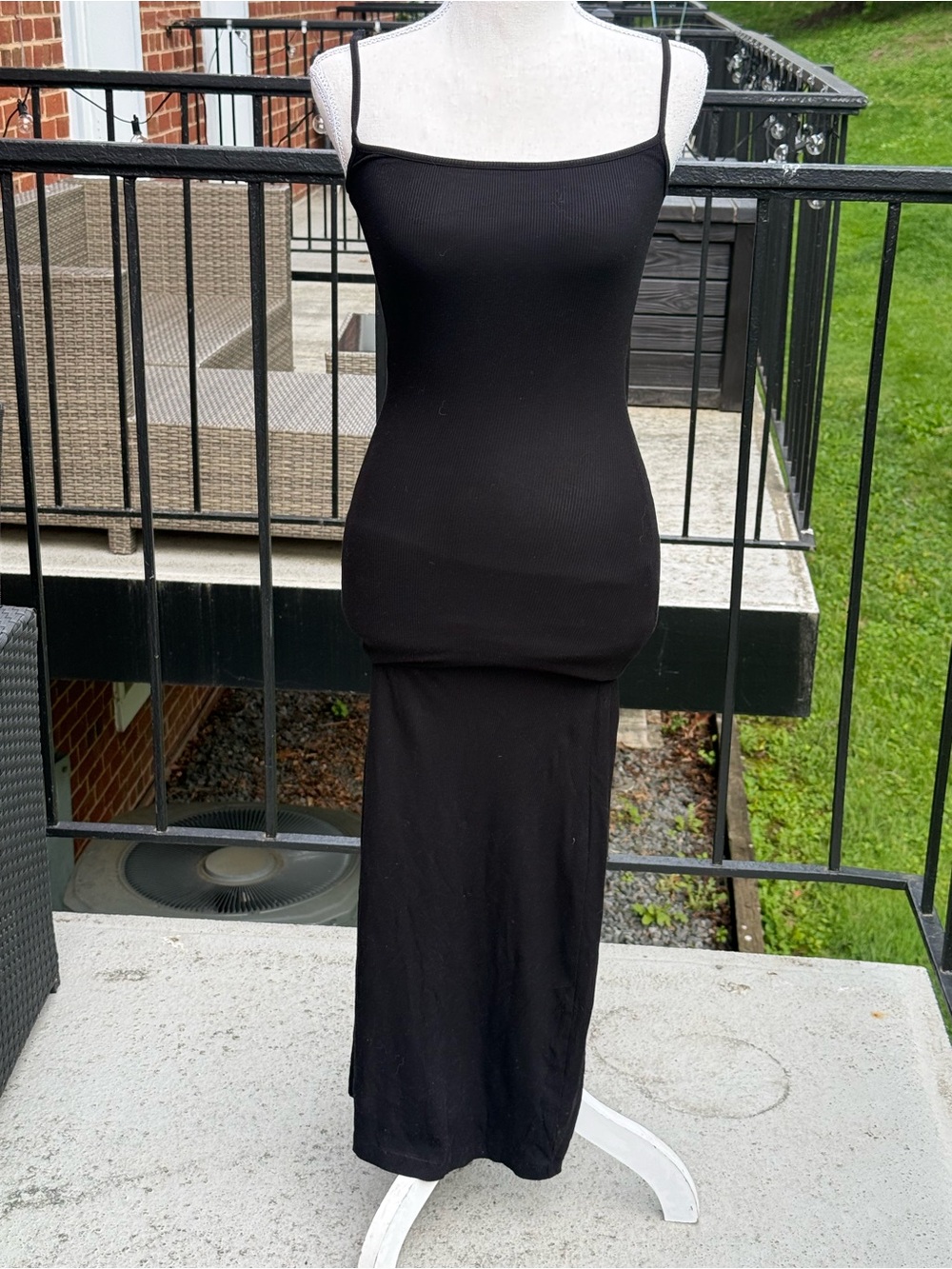 skims ladies black onyx tank dress size xs
